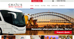 Desktop Screenshot of craigsminibuses.com.au